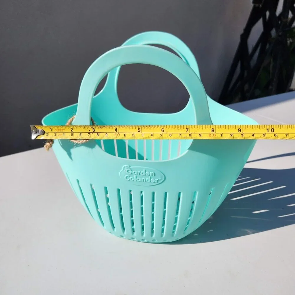 NEW Hutzler Mini Colander Garden Basket Vegetable Produce Collection w/ Handles